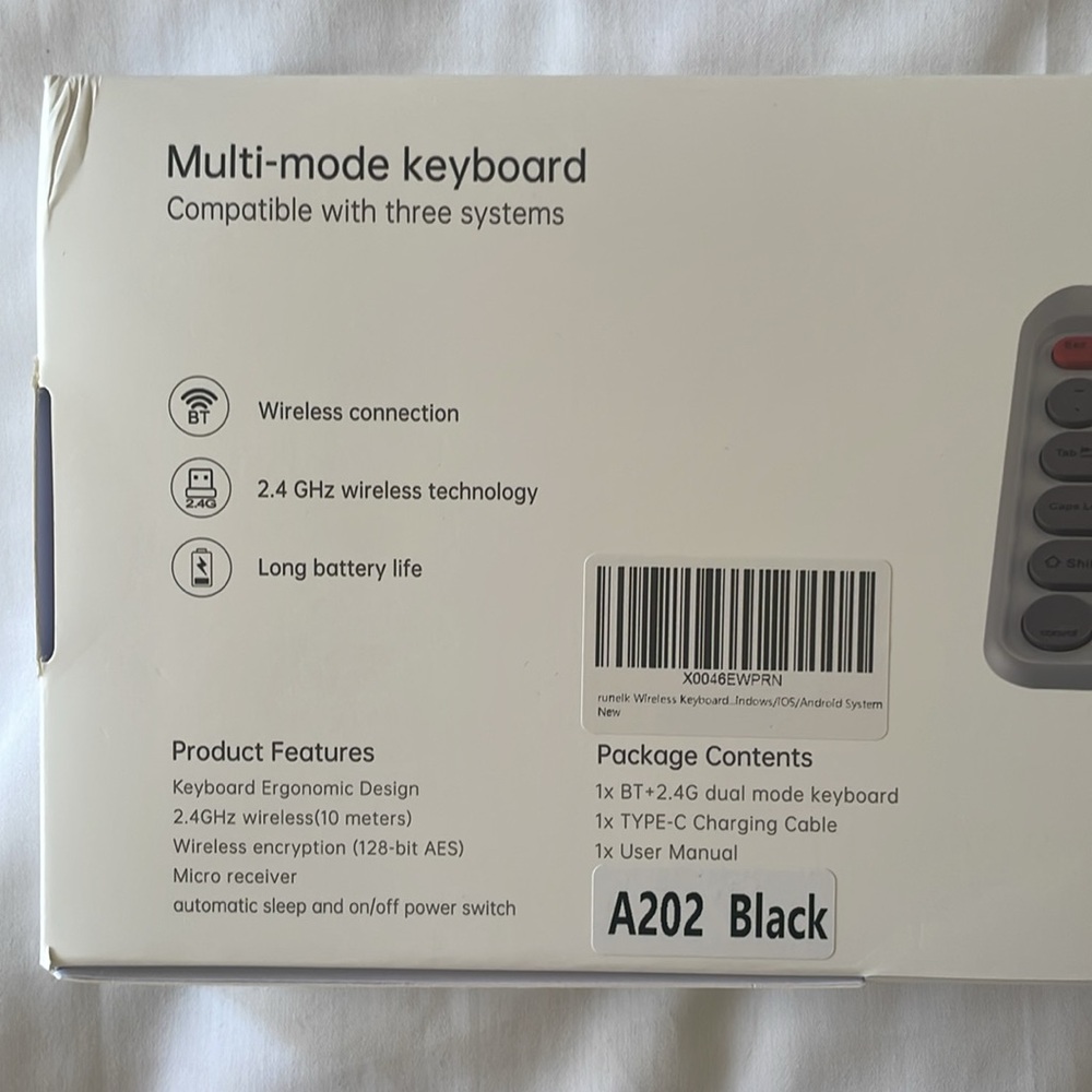 Wireless Keyboard Compatible with PC, Pad - fit for Windows/iOS/Android System - Picture 4 of 8
